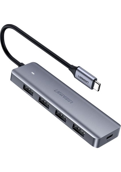 USB-C USB 3.0 4 Port USB Hub Çoklayıcı, Gri, 70336
