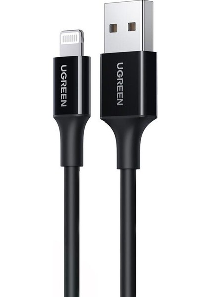 Lightning - USB-A MFi Sertifikalı İphone Hızlı Şarj Kablosu, 2 m, Siyah, 80823