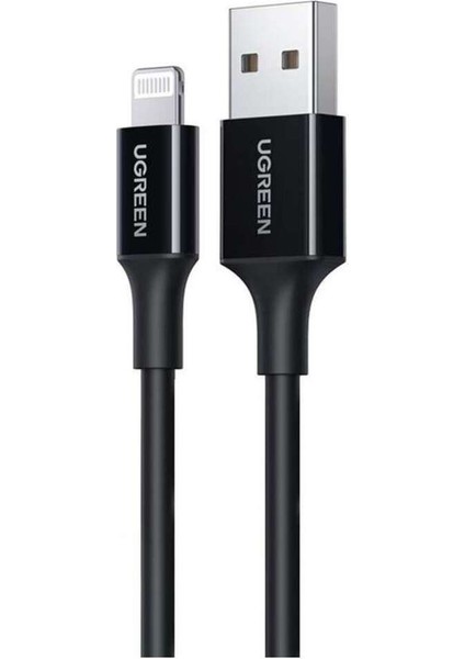 Lightning - USB-A MFi Sertifikalı İphone Hızlı Şarj Kablosu, 2 m, Siyah, 80823