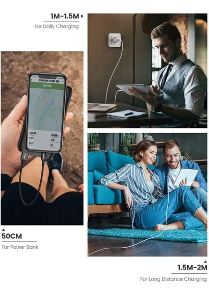 Lightning - USB-A MFi Sertifikalı İphone Hızlı Şarj Kablosu, 2 m, Siyah, 80823