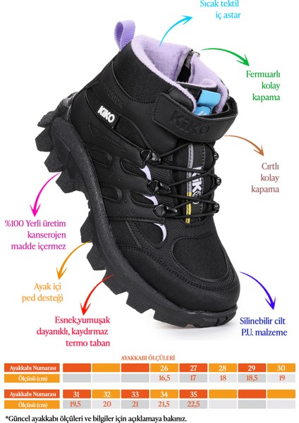 Sumy Termo Taban Cırtlı Kız Çocuk Spor Bot Ayakkabı fiyatları