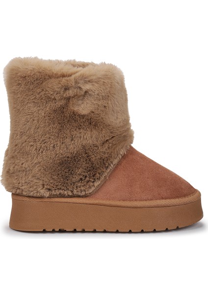 Nera Kürklü Kız Çocuk Süet Bot Ayakkabı modelleri