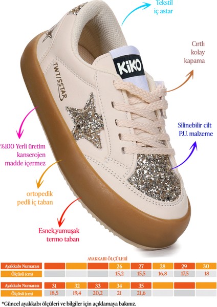 Rida Günlük Bağcıklı Kız Çocuk Spor Ayakkabı fiyatları