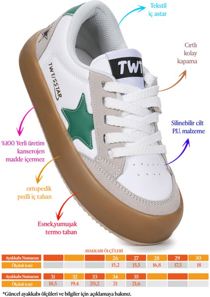 Rida Günlük Cırtlı Bağcıklı Erkek Çocuk Spor Ayakkabı fiyatları