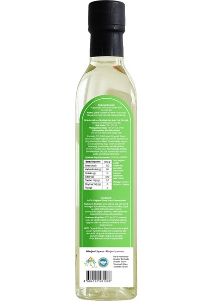 Organik Elma Suyu Konsantresi 700 gr fiyatları