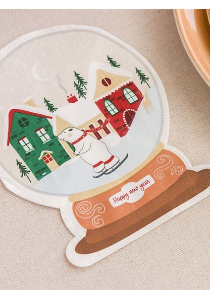 Kırmızı Yılbaşı Temalı 20'li Kağıt Peçete, Şık ve Pratik Kullanım Sağlar. modelleri