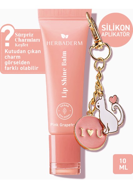 Parlatıcı, Dolgunlaştırıcı, Onarıcı Renkli Dudak Balmı, Pembe Greyfurt Aromalı 10 ml