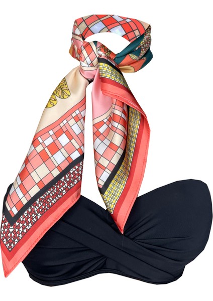 Scarf Masal Somon Fular 70*70 cm fırsatları