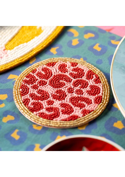 Dadrı Cam - Polyester Bardak Altlığı 10 cm Fuşya fiyatları