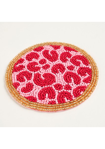 Dadrı Cam - Polyester Bardak Altlığı 10 cm Fuşya fırsatları