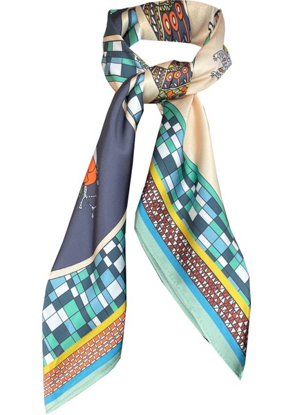 Scarf Masal Laci Fular 70*70 cm modelleri