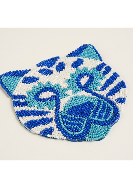 Dadrı Cam - Polyester Bardak Altlığı 10 cm Mavi fırsatları