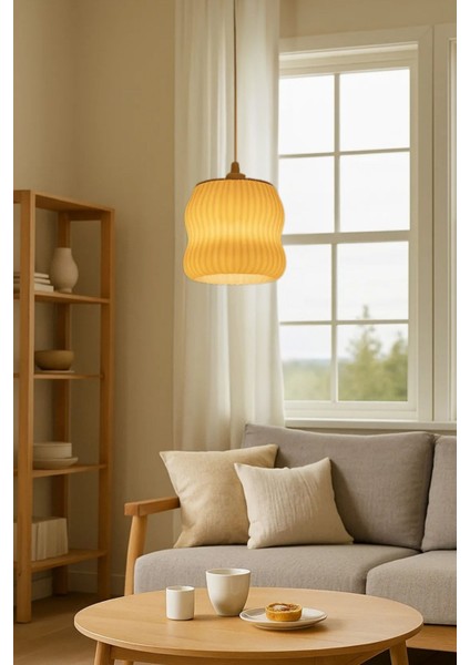 Dekoratif Avize Ice Serisi Ev Ofis Veranda Mutfak Çap 20 cm ( Büyük Boy )