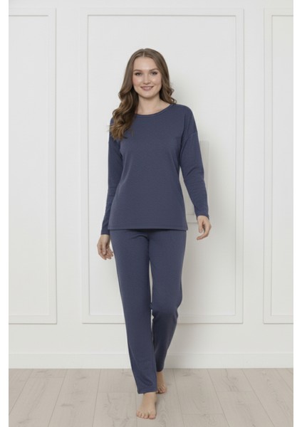 Kalın Kışlık 2 Iplik Şardonlu Uzun Kollu Örme Pijama Takımı fırsatları