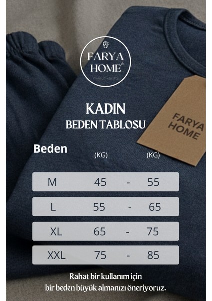 Kalın Kışlık 2 Iplik Şardonlu Uzun Kollu Örme Pijama Takımı