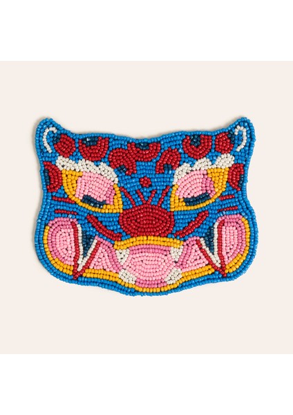 Dadrı Cam - Polyester Bardak Altlığı 11X10 cm Mavi