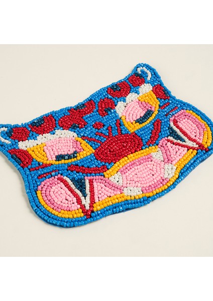 Dadrı Cam - Polyester Bardak Altlığı 11X10 cm Mavi fırsatları