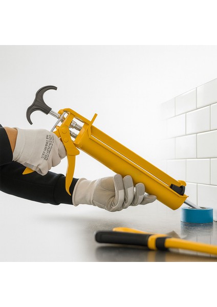 Silikon Tabancası Sosis Profesyonel Yüksek Basınçlı Manuel Mastik ve Dolgu Uygulama Aleti modelleri