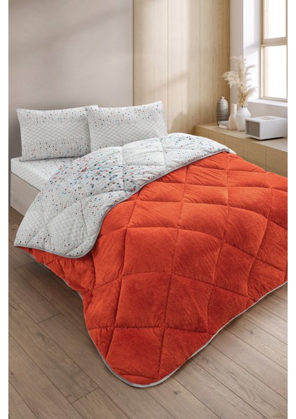 Evoria Battal Boy Lüx Wellsoft Yorgan Çift Taraflı - 2 Adet Yastık Kılıflı Yorgan Seti 215X235 cm fiyatları