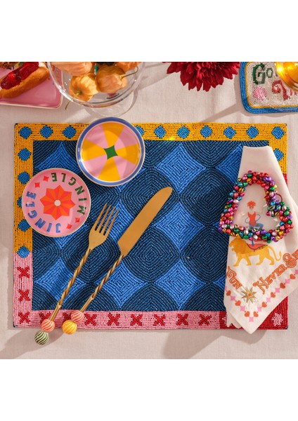 Dadrı Cam - Polyester Amerikan Servis 30X40 cm Mavi fiyatları