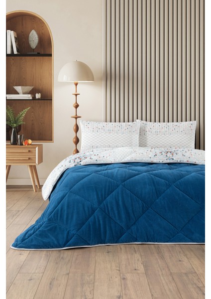 Evoria Battal Boy Lüx Wellsoft Yorgan Çift Taraflı - 2 Adet Yastık Kılıflı Yorgan Seti 215X235 cm modelleri
