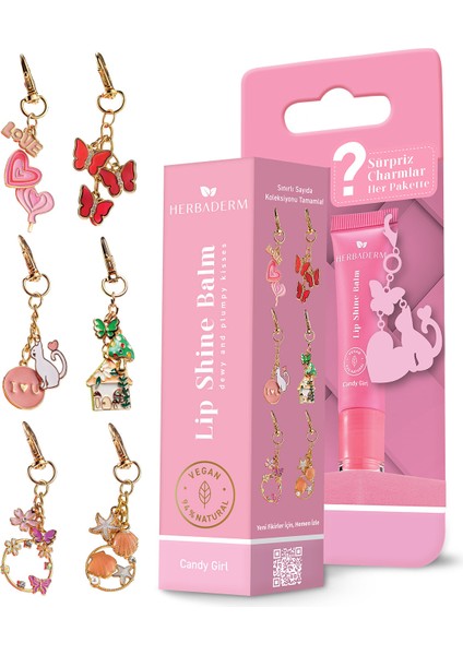 Parlatıcı, Dolgunlaştırıcı, Onarıcı Vegan Dudak Balmı, Tatlı Şeker Aromalı 10 ml fiyatları