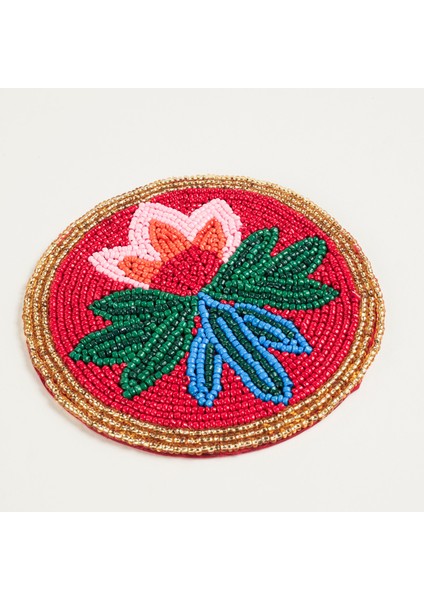 Dadrı Cam - Polyester Bardak Altlığı 10 cm Turuncu fırsatları