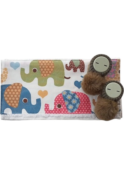 Hoşgeldin Bebek, Unisex, Yenidoğan Bebek, Fil Motifli Isimli Emzik Askısı Hediye Seti fırsatları