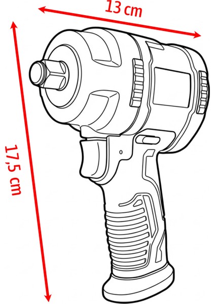 Havalı Somun Sökme Aleti 1/2 Inç 650NM 67KGM Profesyonel Darbeli fiyatları