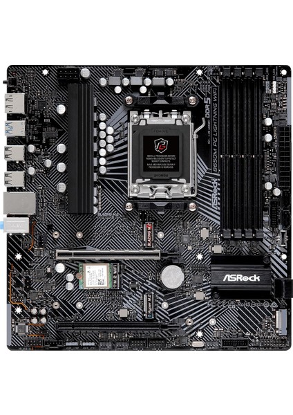 B650M Pg Lightning Wifi 90-MXBK2-A0UAYZ Amd B650 Soket Am5 Ddr5 7200(OC)MHZ Matx Gaming (Oyuncu) Anakart fiyatları