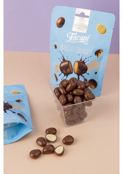 Sütlü Çikolata Kaplı Bisküvi Draje modelleri