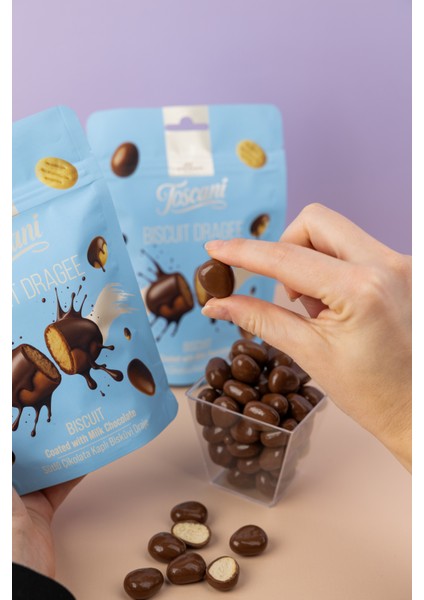 Sütlü Çikolata Kaplı Bisküvi Draje fırsatları