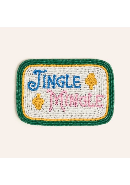 Dadrı Cam - Polyester Bardak Altlığı 12X8 cm Mavi