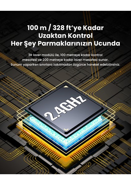 Lazer Presenter Kablosuz Sunum Kumandası, 50654