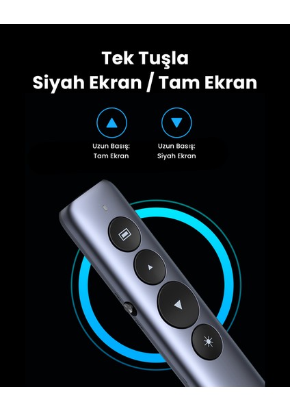 Lazer Presenter Kablosuz Sunum Kumandası, 50654