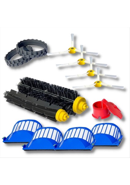 Irobot Roomba Için 600 Serisi 670 671 675 677 690 692 694 650 665 Ana Yan Fırça Filtresi Yedek Parçaları (Yurt Dışından)