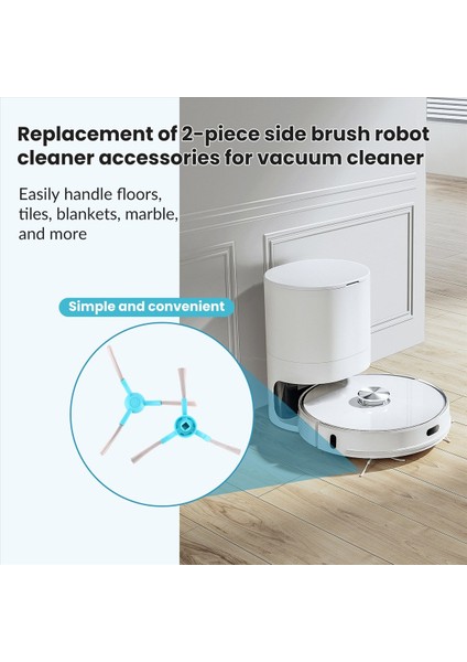 Conga 3090 3490 Için 2 Adet Fırça Robot Süpürge Aksesuarı Yedek Parçası (Yurt Dışından) indirimleri