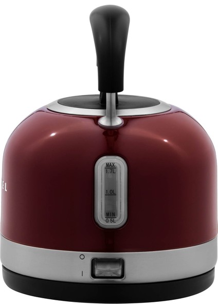 Retro Bordo Su Isıtıcı 1,7 lt Çelik Malzeme ile Hızlı Isıtma ve Güvenlik fırsatları