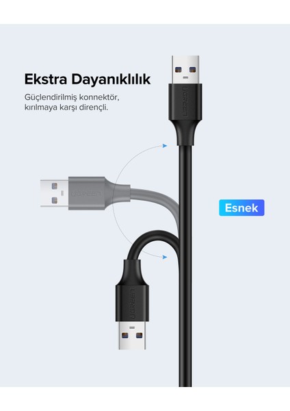 USB 2.0 Uzatma Kablosu Siyah 5 Metre, 10318