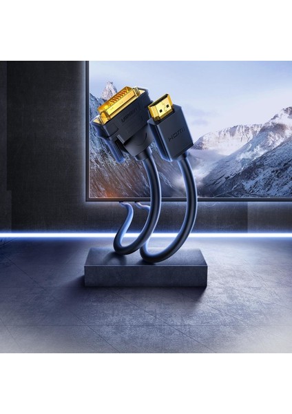 HDMI to DVI 1080P Çift Yönlü Görüntü Aktarma Kablosu, 3 Metre, 10136 fiyatları