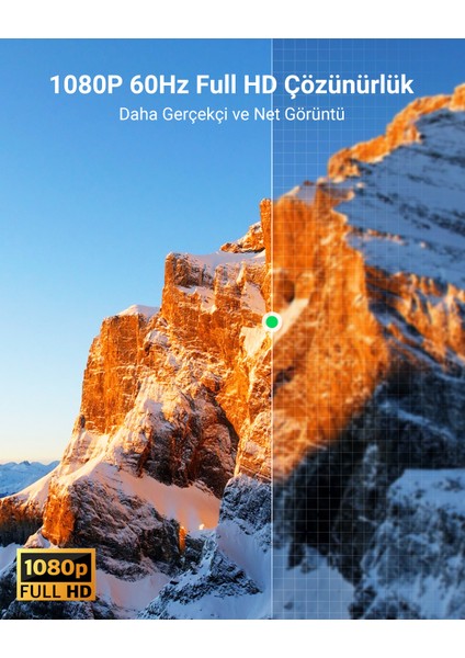 HDMI to DVI 1080P Çift Yönlü Görüntü Aktarma Kablosu, 3 Metre, 10136