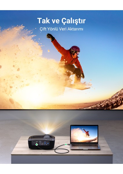 HDMI to DVI 1080P Çift Yönlü Görüntü Aktarma Kablosu, 3 Metre, 10136