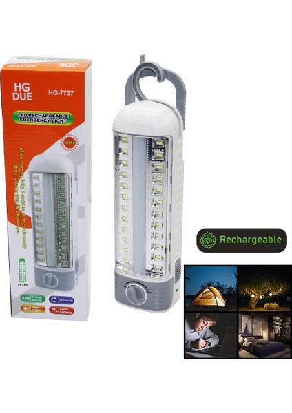 24 Smd LED Şarjlı Işıldak Fener (5148)