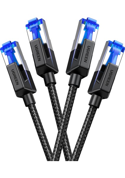 Cat8 25Gbps 2000Mhz Örgülü Ethernet Kablosu 3 Metre, 80432