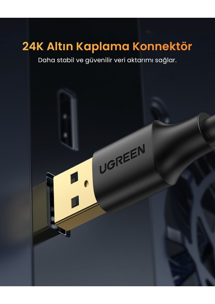 USB 3.0 Uzatma Kablosu 2 Metre, Siyah, 10373