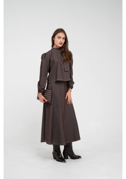 Fiyonk Yaka Detaylı Modern Ikili Kadın Takım 1765 modelleri