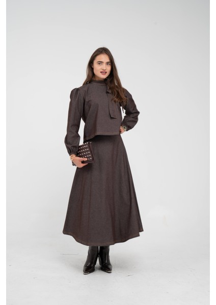 Fiyonk Yaka Detaylı Modern Ikili Kadın Takım 1765 indirimleri