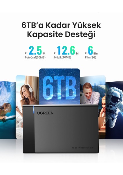 USB 3.0 2.5 İnç Harici HDD/SSD Disk Kutusu, 30848