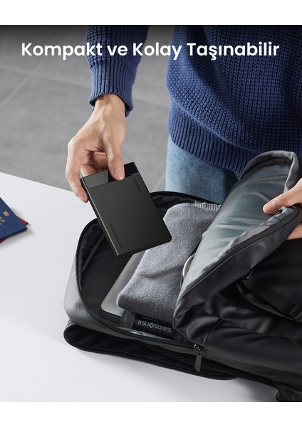 USB 3.0 2.5 İnç Harici HDD/SSD Disk Kutusu, 30848