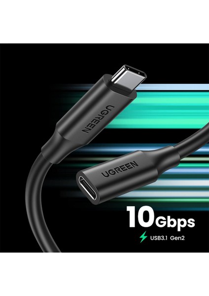Type-C Erkek to Type-C Dişi Uzatma Kablosu 1 Metre, 10387 fiyatları